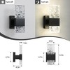 KAISITE Dimmable Crystal Wall Sconces Set of Two Modern Bathroom Vanity Light Fixtures - 2 of 4