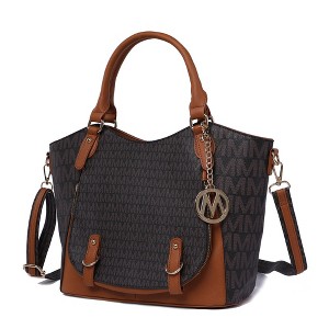 MKF Collection Talula Signature Printed Vegan Leather Women’s Satchel Bag by Mia K - 1 of 4