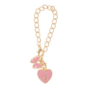 Unique Bargains Butterfly Heart Cup Chain Charm Water Cup Pendant 1 Pc - 1 of 4