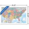 Trends International USA Map 2023 Framed Wall Poster Prints - 3 of 4