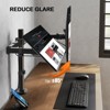 Dual arm monitor stand, can accommodate 2 screens up to 32 In, each monitor arm can support 17.6 LBS, Easy Installation - 3 of 4
