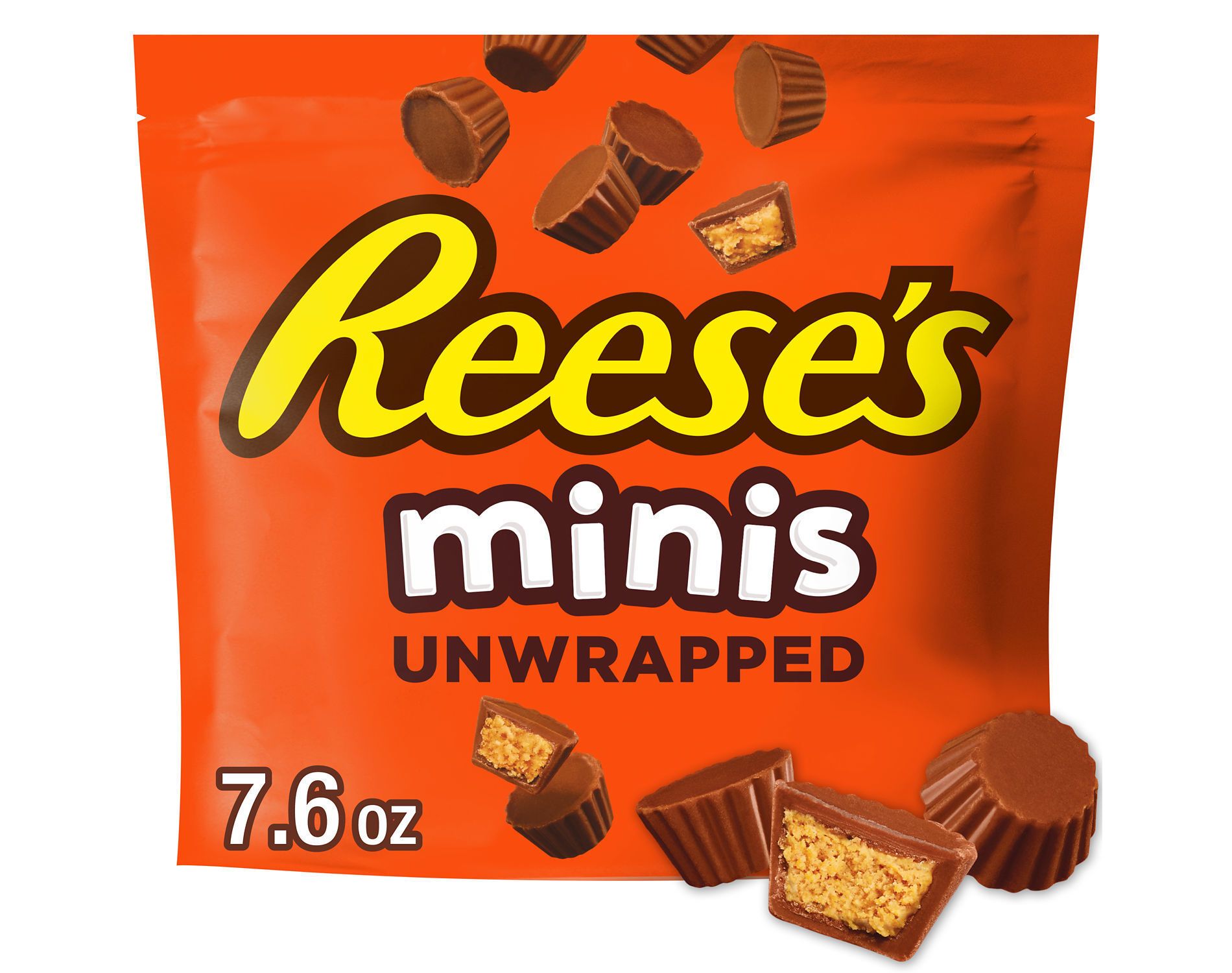 Reese's Minis Milk Chocolate Unwrapped Peanut Butter Cups Candy - 7.6oz