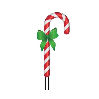 Briarwood Lane Christmas Candy Cane Metal Yard Art 32x12 For Christmas Metal Art