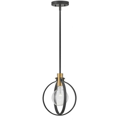 Lark Cirque 1 - Light Pendant in  Black/Lacquered Brass