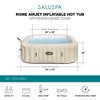 Bestway SaluSpa Rome Smart AirJet Inflatable Hot Tub Square Portable 5-7 Person Spa with 180 AirJets, App Control and EnergySense Cover, Sand Marble - 2 of 4