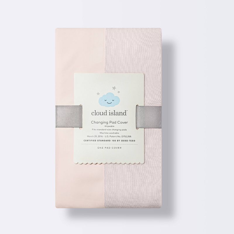 Wipeable Changing Pad Cover - Solid Pink - Cloud Island&#8482;, 4 of 5