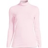 Lands' End Women's Lightweight Jersey Skimming Long Sleeve Turtleneck - 3 of 3