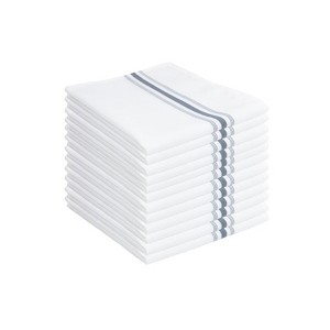 Arkwright Bistro Napkins (12 Pack), Spun Polyester, 18x22 in., Striped Color Options - 1 of 4