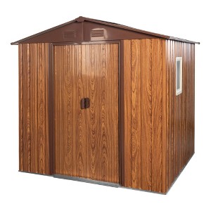 NicBex Outdoor Storage Shed with Window,Lockable Doors and Air Vent for Backyard Garden,Patio - 1 of 4