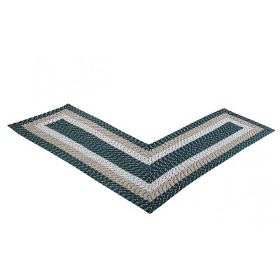 Country Stripe Collection 100% Polypropylene Reversible Indoor Area Utility Rug - Better Trends