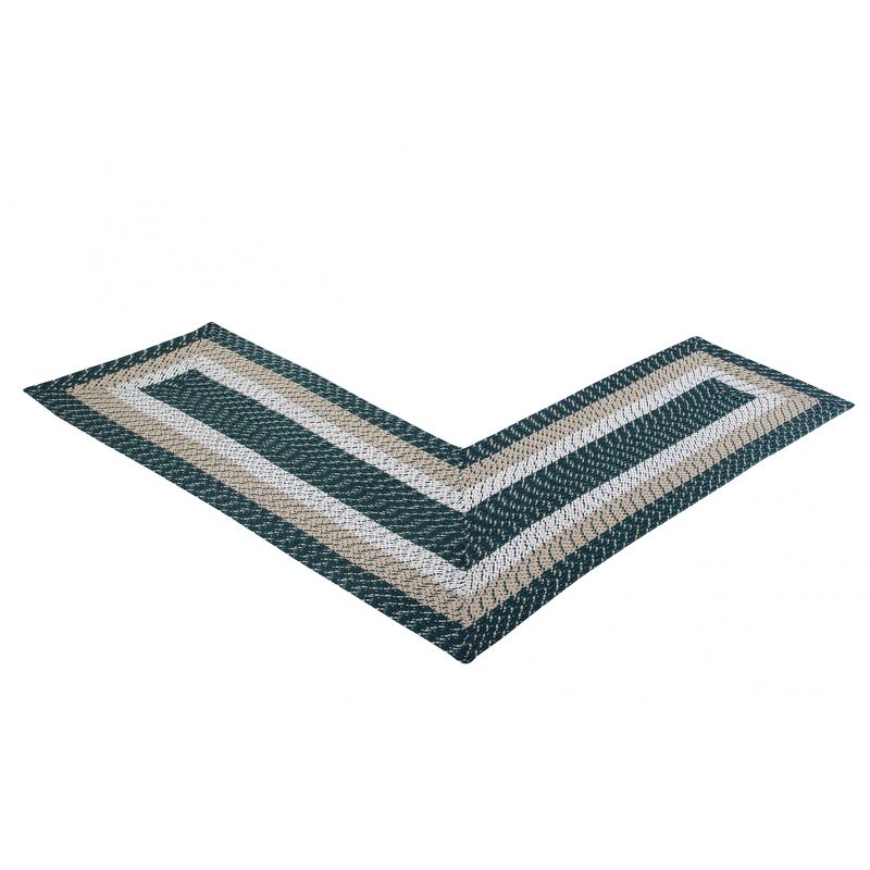 Country Stripe Collection 100% Polypropylene Reversible Indoor Area Utility Rug - Better Trends, 1 of 6