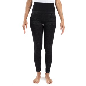 MUK LUKS Women's 4" High Waisted Fleece Lined Leggings - 1 of 4