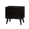 Royal Hampton Mid Century Modern Nightstand, Black - 2 of 4
