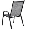 PAGED Outdoor Dining Chairs Steel Patio Chairs with Armrest High Backrest Breathable Fabric for Backyard, Patio, Pool, Lawn - 4 of 4