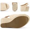 Perphy Women's Slingback Platform Heels Espadrille Wedges Sandals - 3 of 4