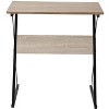 Nordlys Metal and Brown Wood Top Desk Industrial Style Bedroom - 2 of 2