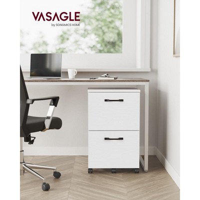 2-Drawer File Cabinet, Filing Cabinet for Home Office, Small Rolling File Cabinet, Printer Stand, Hanging File Folders, Modern Style