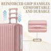 NAYSAYE Luggage Sets 3Piece Set ABS Spinner Wheel Suitcase with Combination Lock, 20 24 28 Inch Travel Luggage, Pink, 19.3"*11.4"*29.5" - 4 of 4