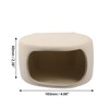 Unique Bargains Ceramic Aquarium Fish Tank Decoration Hideaway Rock Cave Beige Yellow 4.06x3.46x2.36 Inches - 4 of 4