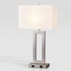 LamQee Touch Control Table Lamps Set of 2 Bedside Lamp with 2 USB Charging Ports 3-Way Dimmable Modern Nightstand Lamp - 2 of 4