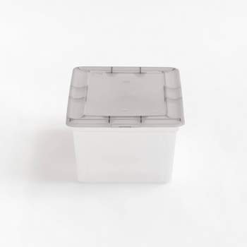 Superio Clear Plastic Storage Bin with Lid, 3 Qt, Non-Toxic, BPA Free, Odor  Free, Organizer Storage Box, Stackable Plastic Tote for Home, Garage