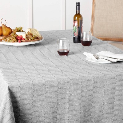 60" X120" Honeycomb Fabric Tablecloth - Martha Stewart