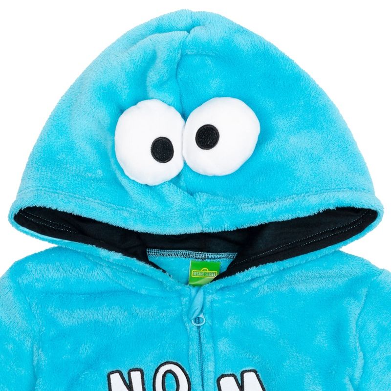 Sesame Street Elmo Cookie Monster Baby Zip Up Cosplay Costume Coverall Infant to Toddler, 3 of 9