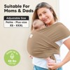 KeaBabies D-Lite Baby Wrap Carrier, Adjustable Baby Carrier, Baby Sling, Newborn, Infant, Toddler 7-44lbs - 4 of 4