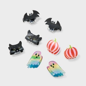 Girls' 8pk Halloween Claw Clip Set - Cat & Jack™ - 1 of 3