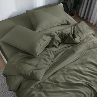 DOZ Bamboo Viscose Sheet Set, Organically Grown Bamboo, Buttery Soft, Cooling, High GSM, Deep Pockets