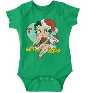 Betty Boop Christmas Mrs Santa Claus Baby Bodysuit Jumper Girls Brisco Brands - 1 of 4