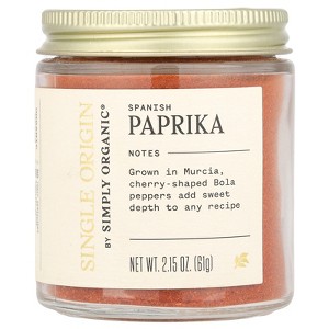 Simply Organic Single Origin, Spanish Paprika, 2.15 oz (61 g) - 1 of 2