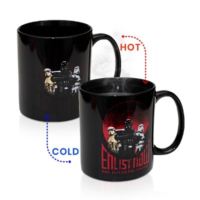 Seven20 Star Wars Rogue One "Enlist Now" 20oz Heat Change Mug