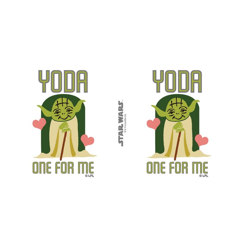 Star Wars Valentine's Day Yoda One For Me Stainless Steel Water Bottle, 2 of 3