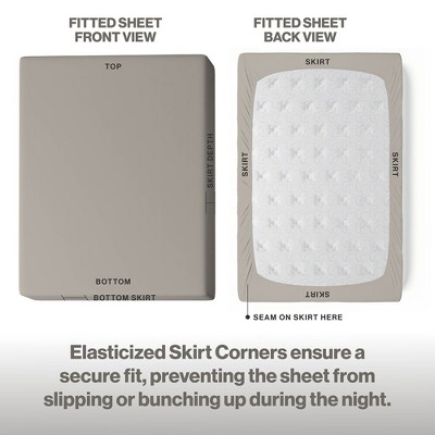 Stone California King Cotton Fitted Sheet Set
