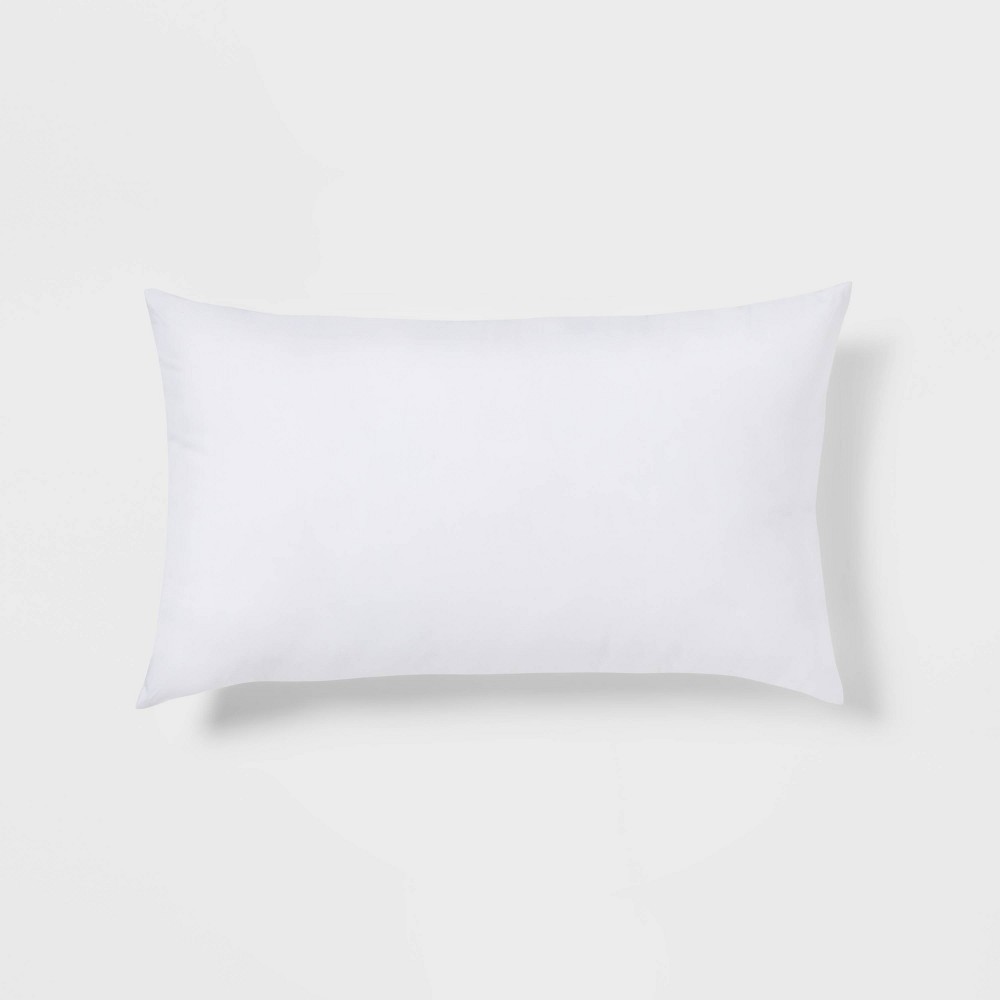 Photos - Pillow 12"x20" Poly-Filled Lumbar Throw  Insert White - Threshold™