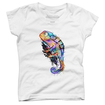 Girl's Design By Humans chameleon By alnavasord T-Shirt