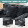 Sapphtopaz Lazy Bean Bag Sofa with Armrests,Bean Bag longue Couch with 3 Pillows for Adults & Kids,Sleeping Sofa Bed for Living Room,Bedroom - 4 of 4