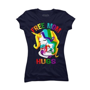 Adult Design By Humans Free Mom Hugs Unicorn Pride By Avocato T-Shirt - 1 of 2