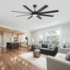 Airsurfer Modern Ceiling Fans with Lights, 72 Inch Ceiling Fan with Light and Remote,  8 Blades 6 Speed Reversible Quiet DC Motor, Black - 4 of 4