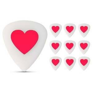 Pick Boy Angel Rocks Lovely Heart Polyacetal Guitar Picks 1.00 mm 10 Pack - 1 of 2