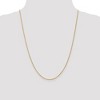 Black Bow Jewelry 1.3mm 18k Yellow Gold Baby Rope Chain Necklace - 2 of 4