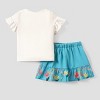 Disney Frozen Elsa Anna Toddler Girl Character Print Tee and Skirt Set - 2 of 4