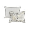 3 Pcs Elegant Floral Print Cotton Reversible Duvet Set, All Season Home Textile fits Lux Bedroom Decor - 4 of 4