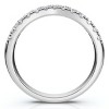 Pompeii3 1/3ct Curved Diamond Wedding Guard Ring 14K White Gold - 2 of 4