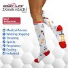 Bison Life Over The Calf Graduated Compression Socks (12-15 mm/Hg), Anti-Fatigue, Fits Women & Men, One Size - 4 Pairs - 2 of 4