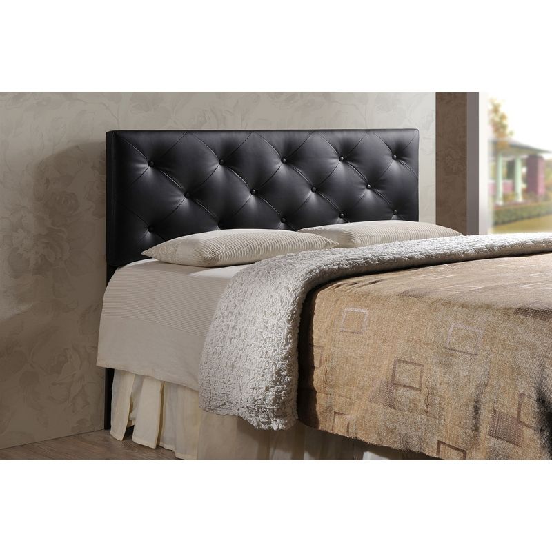 King Baltimore Modern And Contemporary Faux Leather Upholstered Headboard - Baxton Studio, 3 of 4