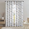 Habitat 100% PolyesterCamila Light Filtering Floral Faux Linen Grommet Curtain Panel 52" x 84" Blue - 2 of 4