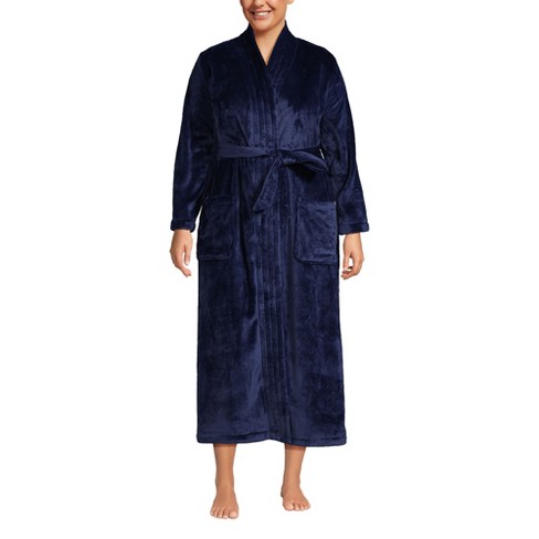 Lands End Women s Cozy Plush Long Wrap Robe Target