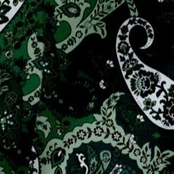 green multi paisley